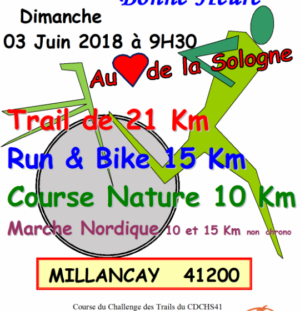 Course nature autour de la Bonne-heure 3/06/2018