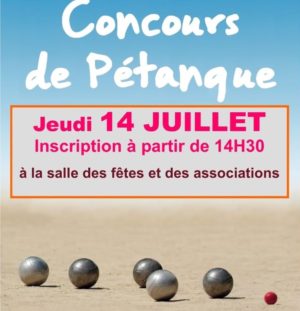 Concours de Pétanque – 14 juillet 2022