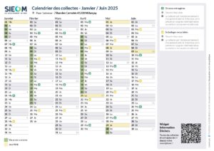 CALENDRIER DE COLLECTE DES DÉCHETS 2025