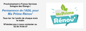 Permanences ADIL prime rénov                                   Tout les 1er lundi de chaque mois