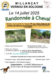 14 JUILLET RANDONNÉE A CHEVAL LA PARC