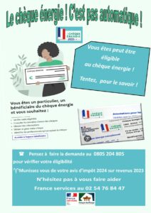 FRANCE SERVICES SDE CHÈQUE ÉNERGIE