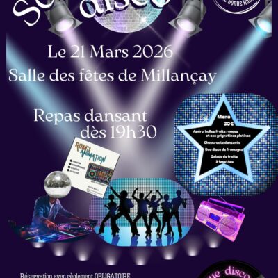 Soirée Disco 21 mars 2026