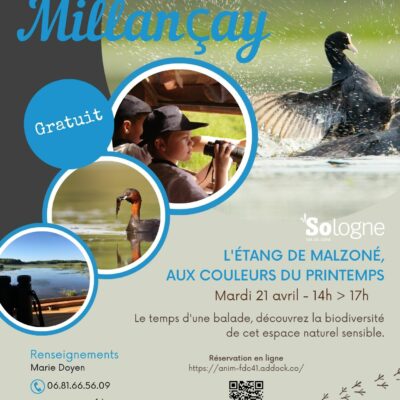 MARDI 21 AVRIL 14H / 17H ÉTANG DE MALZONE