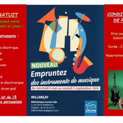 MEDIATHEQUE 06 MAI AU 05 SEPTEMBRE 2026 INSTRUMENTS