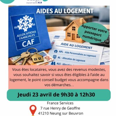 AIDE AU LOGEMENT 23 AVRIL 2026