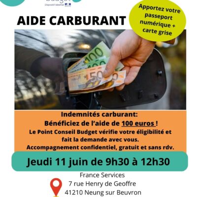 Aide au carburant JEUDI 11 JUIN