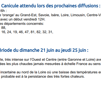 Vigilance MÉTÉO – Orage et canicule