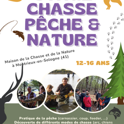 STAGE CHASSE PÊCHE ET NATURE 19 – 23 OCTOBRE MONTRIEUX